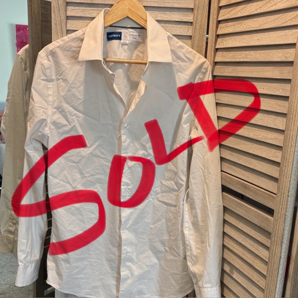 Old Navy Men's Classic White Dress Shirt